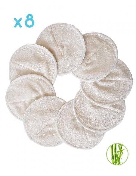 Coussinets d'allaitement lavables en bambou