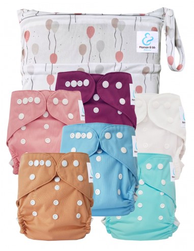 Pack Essentiel de couches lavables TE2 Sensitive