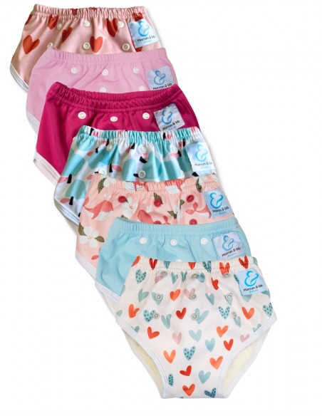 Culotte d'apprentissage à la propreté taille évolutive bambou