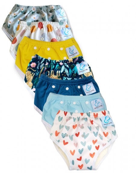 Culotte d'apprentissage à la propreté taille évolutive bambou