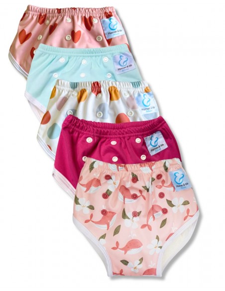 Culotte d'apprentissage à la propreté taille évolutive bambou