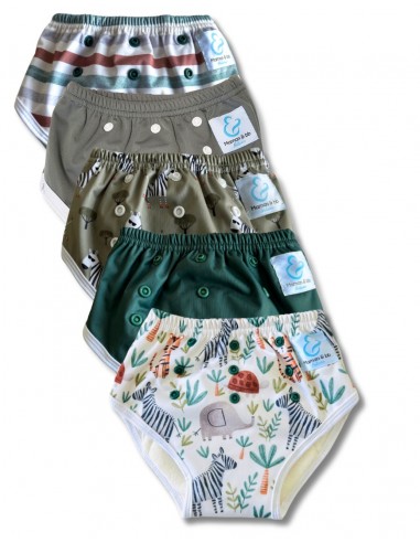 Culotte d'apprentissage à la propreté taille évolutive bambou