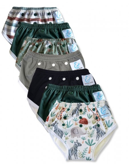 Culotte d'apprentissage à la propreté taille évolutive bambou