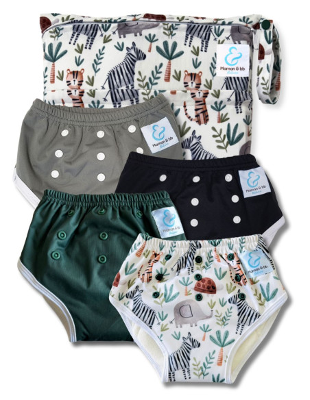 Learning panties to cleanse scalable waist bamboo
