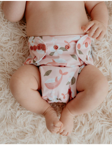 Baby wasbare laag terwijl een