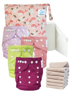 Kit de lanzamiento pañales Inicio lavable y go tE1 sensible
