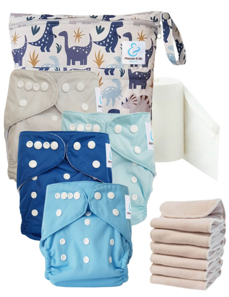 Kit de lancement couches lavables Start and Go TE1 Sensitive - astor