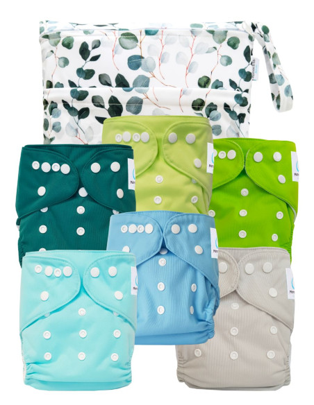 Pack Essentiel de couches lavables TE1 Sensitive