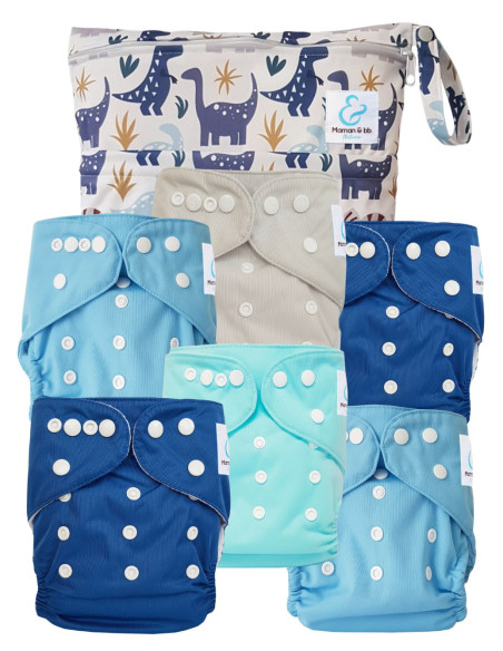 Pack Essentiel de couches lavables TE1 Sensitive