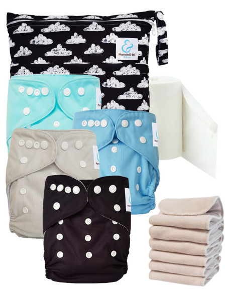 Kit de lancement couches lavables Start and Go TE1 Sensitive - Brise