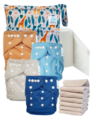 Start and Go Pocket Diaper Sensitive Pocket diaper Kit - Ocean