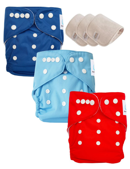 Lot de 3 Couches lavables Te1 Sensitive