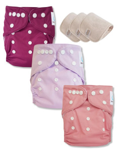 Lot de 3 Couches lavables Te1 certifiées OEKO TEX®