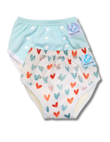 Culotte d'apprentissage à la propreté taille évolutive bambou