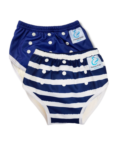 Culotte d'apprentissage à la propreté taille évolutive bambou