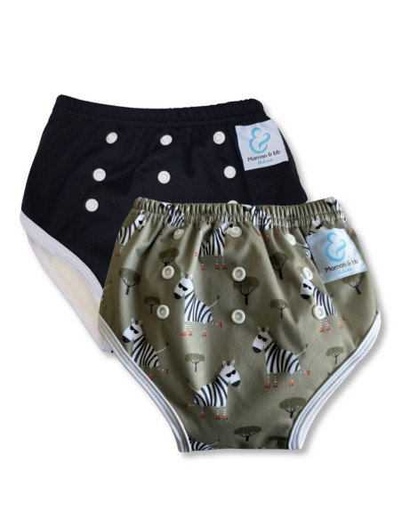 Culotte d'apprentissage à la propreté taille évolutive bambou