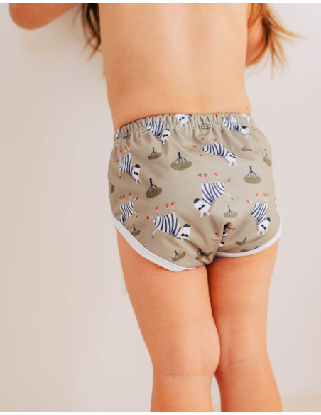 Culotte d'apprentissage à la propreté taille évolutive bambou