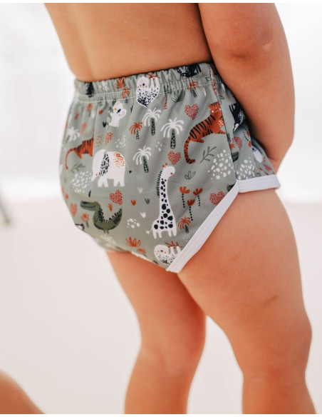 Bragas de aprendizaje para limpiar la cintura escalable de bambú