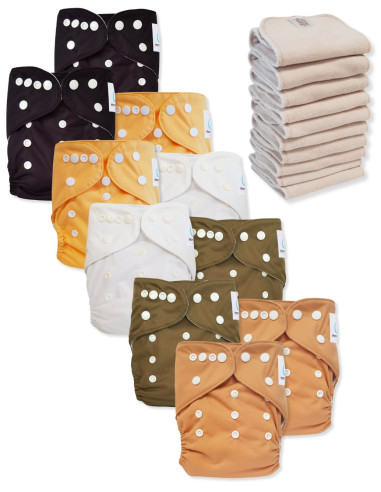 Lote de 10 capas lavables, mientras que un TE1 certificado Oeko Tex
