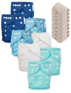 Lot de 8 Couches lavables tout en Un Te1 Sensitive