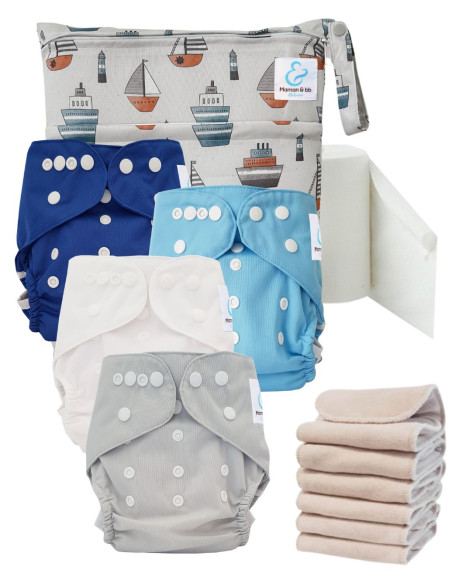 Kit de lanzamiento Capas lavables comienzan y sigue sensibles a TE2