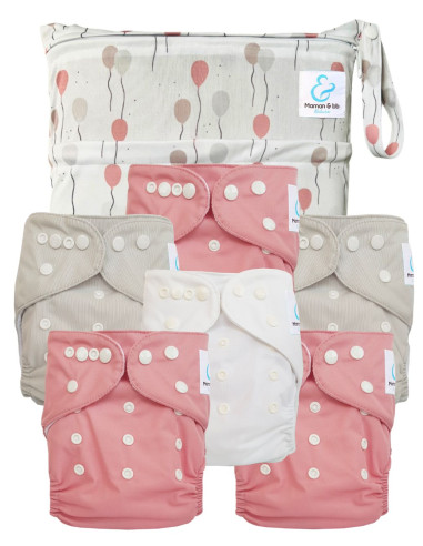 Pack Essentiel de couches lavables TE1 Sensitive