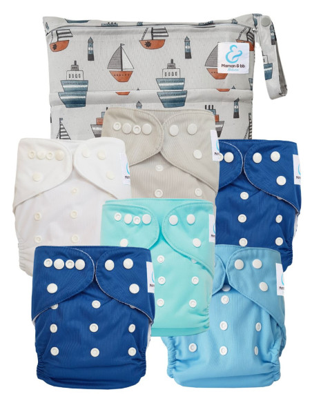 Pack Essentiel de Pocket diapers Sensitive