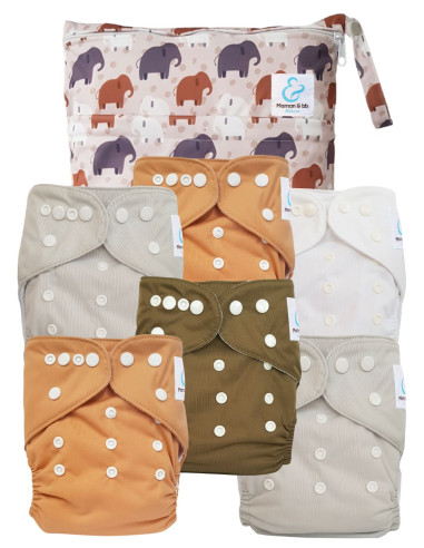 Pack Essentiel de couches lavables TE1 Sensitive