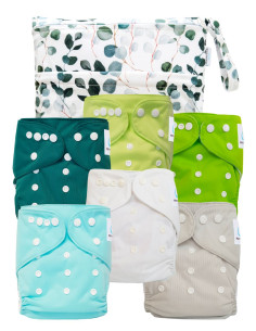 Pack Essentiel de couches lavables TE1 Sensitive