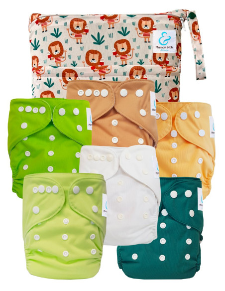 Pack Essentiel de couches lavables TE1 Sensitive