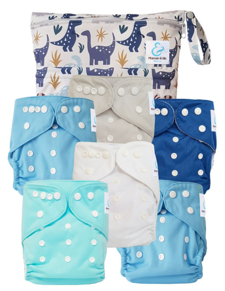 Pack Essentiel de couches lavables TE1 Sensitive