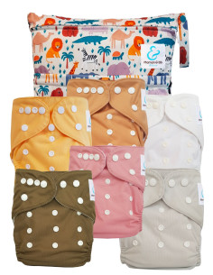 Pack Essentiel de couches lavables TE1 Sensitive