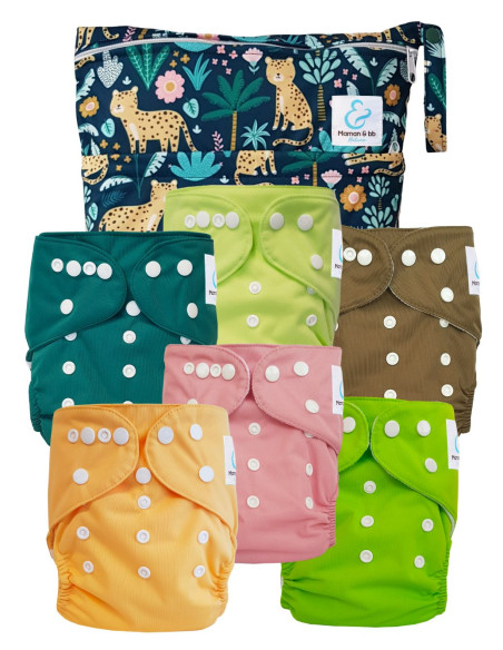 Pack Essentiel de couches lavables TE1 Sensitive