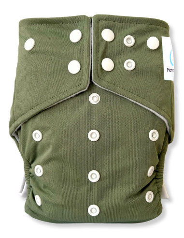 Couches lavables intégrales évolutives tout en un avec insert en bambou et double goussets