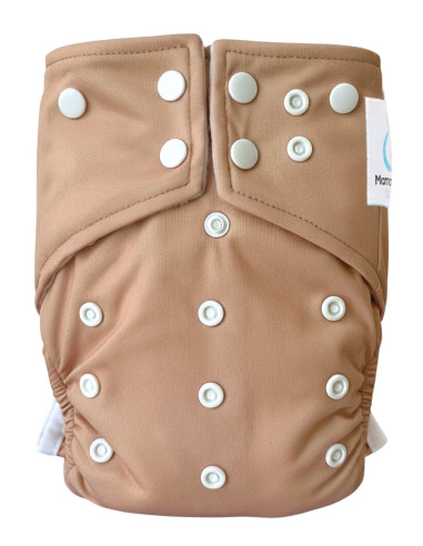 Couches lavables intégrales évolutives tout en un avec insert en bambou et double goussets