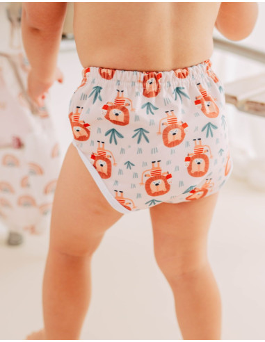 Culotte d'apprentissage à la propreté taille évolutive bambou