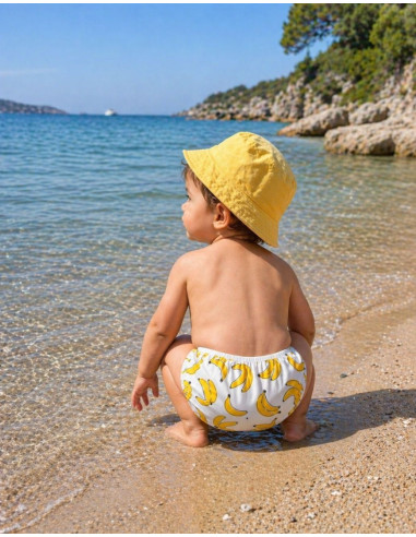 Couche maillot de bain lavable et réutilisable pour bébé
