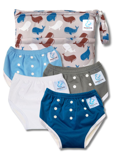 Culotte d'apprentissage à la propreté taille évolutive bambou