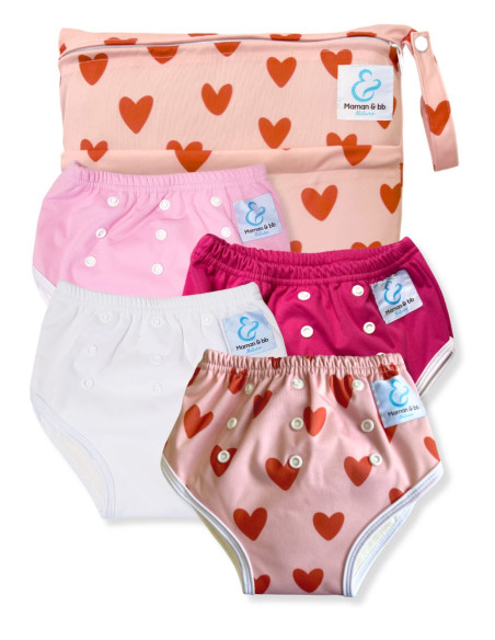 Learning panties to cleanse scalable waist bamboo