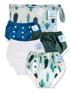 4 Culottes d'apprentissage à la propreté taille évolutive bambou