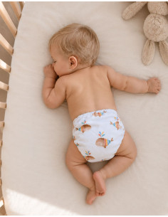 Baby washable layer while a whale pattern 2
