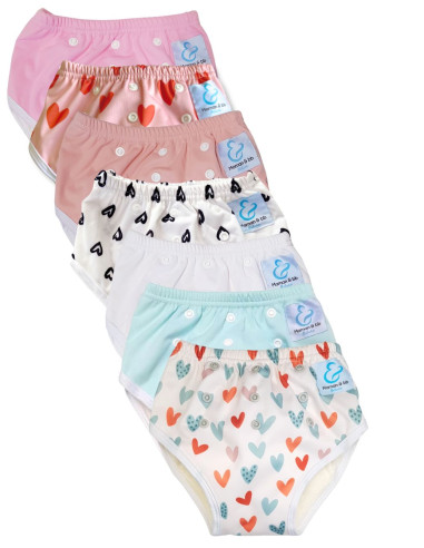 Culotte d'apprentissage à la propreté taille évolutive bambou