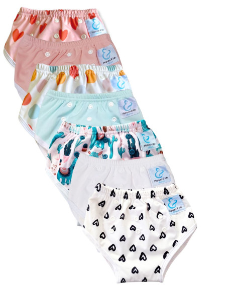 Culotte d'apprentissage à la propreté taille évolutive bambou