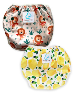 Satz von 2 windeln 2/3 Jahre Bad für Babyschwimmer