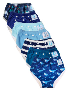 Culotte d'apprentissage à la propreté taille évolutive bambou
