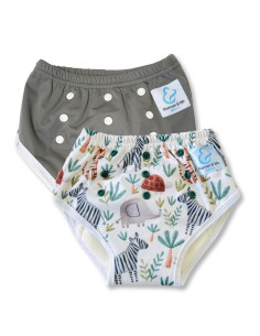 Culotte d'apprentissage à la propreté taille évolutive bambou