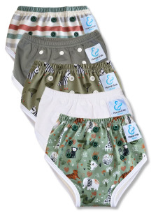 Culotte d'apprentissage à la propreté taille évolutive bambou