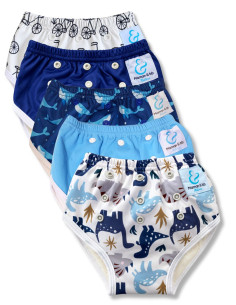 Culotte d'apprentissage à la propreté taille évolutive bambou