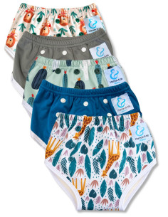 Culotte d'apprentissage à la propreté taille évolutive bambou