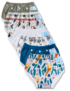 Culotte d'apprentissage à la propreté taille évolutive bambou